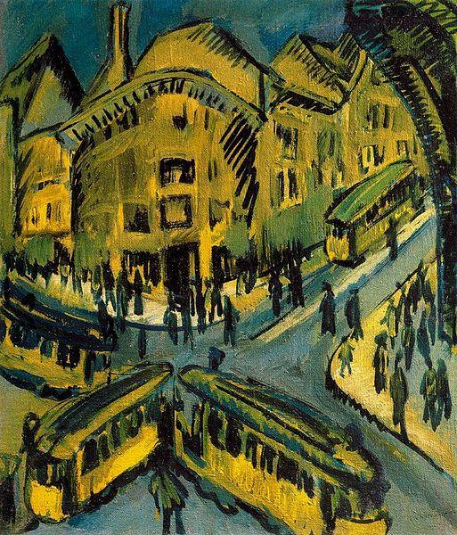 Ernst Ludwig Kirchner Nollendorfplatz oil painting picture